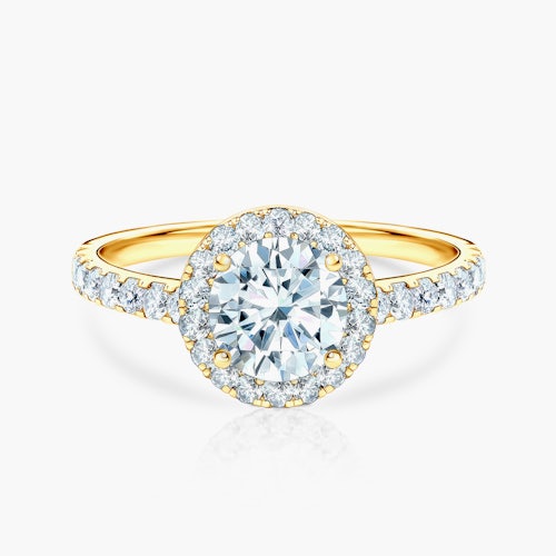 Pierścionek zaręczynowy This is Love: złoty, diament